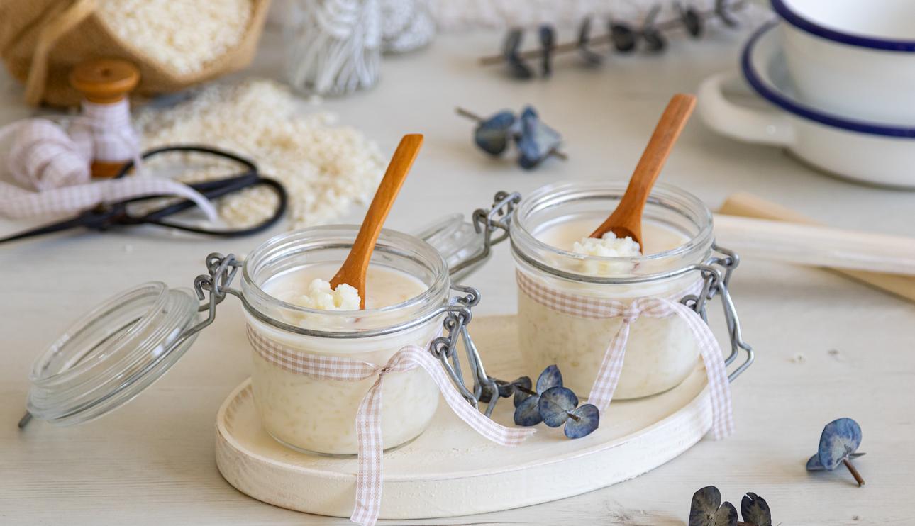 Arroz con leche en microondas