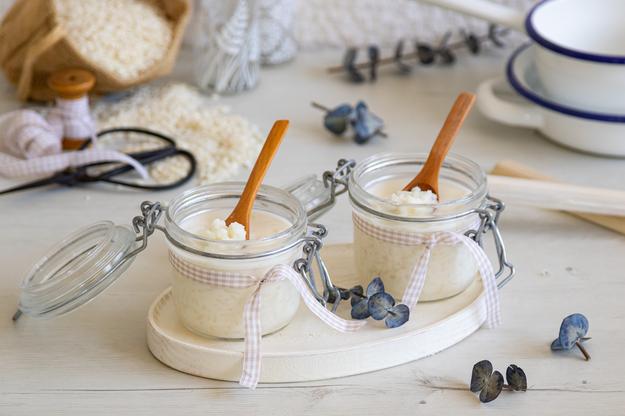 Arroz con leche en microondas