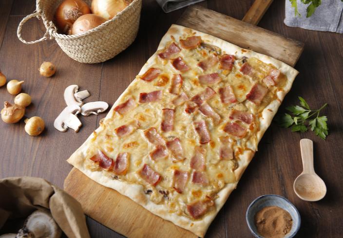 Pizza carbonara
