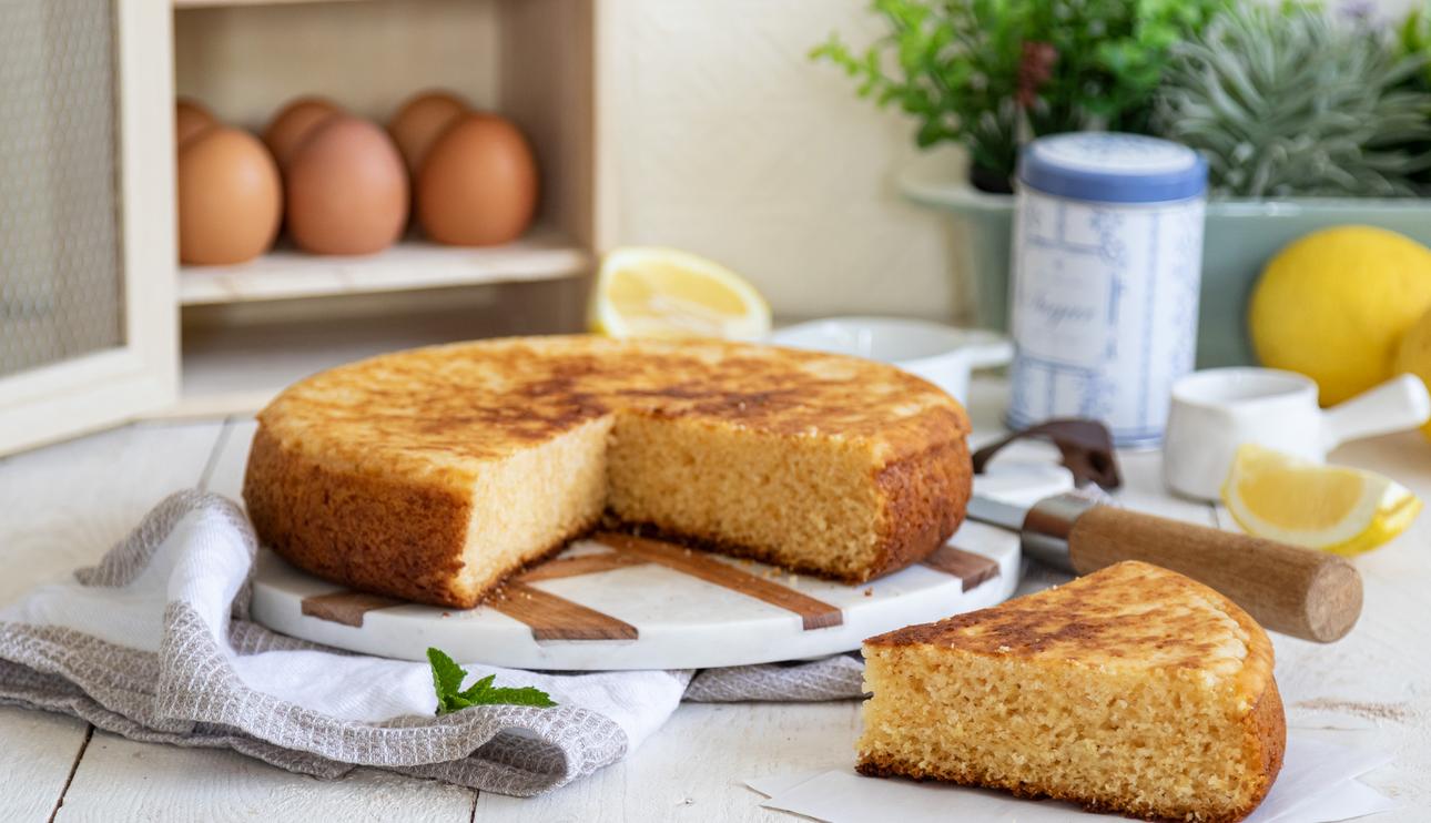 Bizcocho de leche condensada en sartén