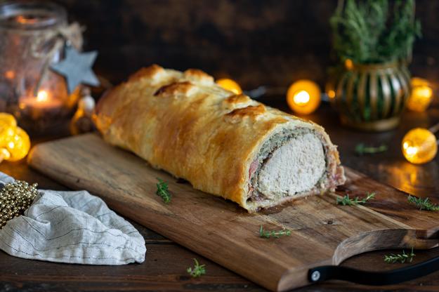 Solomillo Wellington de cerdo