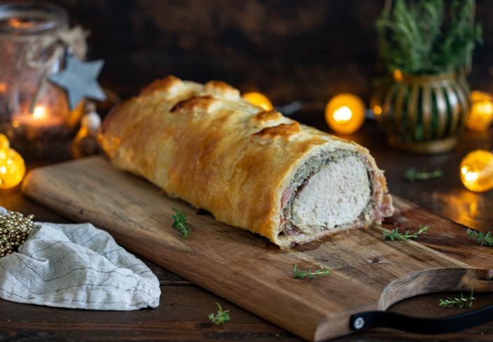 Solomillo Wellington de cerdo