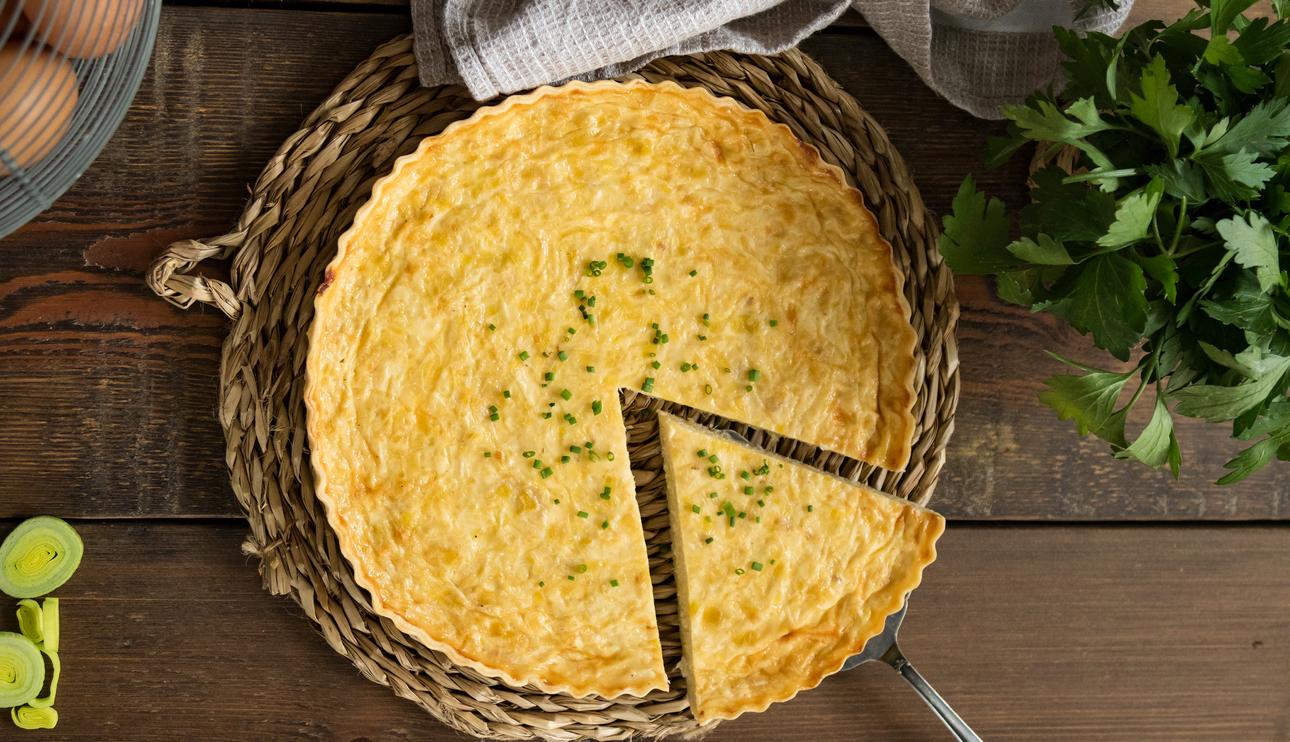 Quiche de puerros