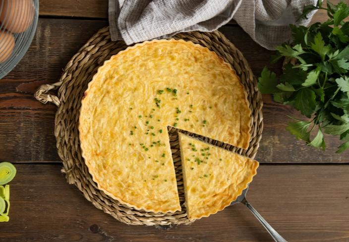 Quiche de puerros