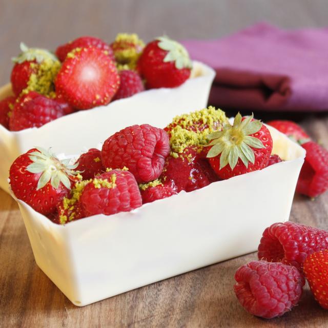Postres con chocolate blanco