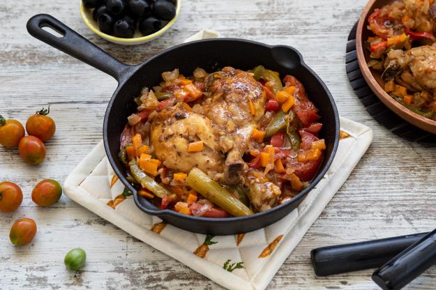 Pollo a la cazadora