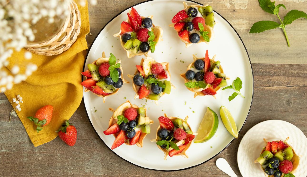Tartaleta de frutas y crema pastelera
