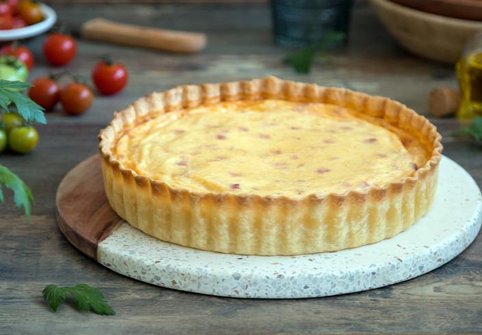 Quiche de jamón y queso