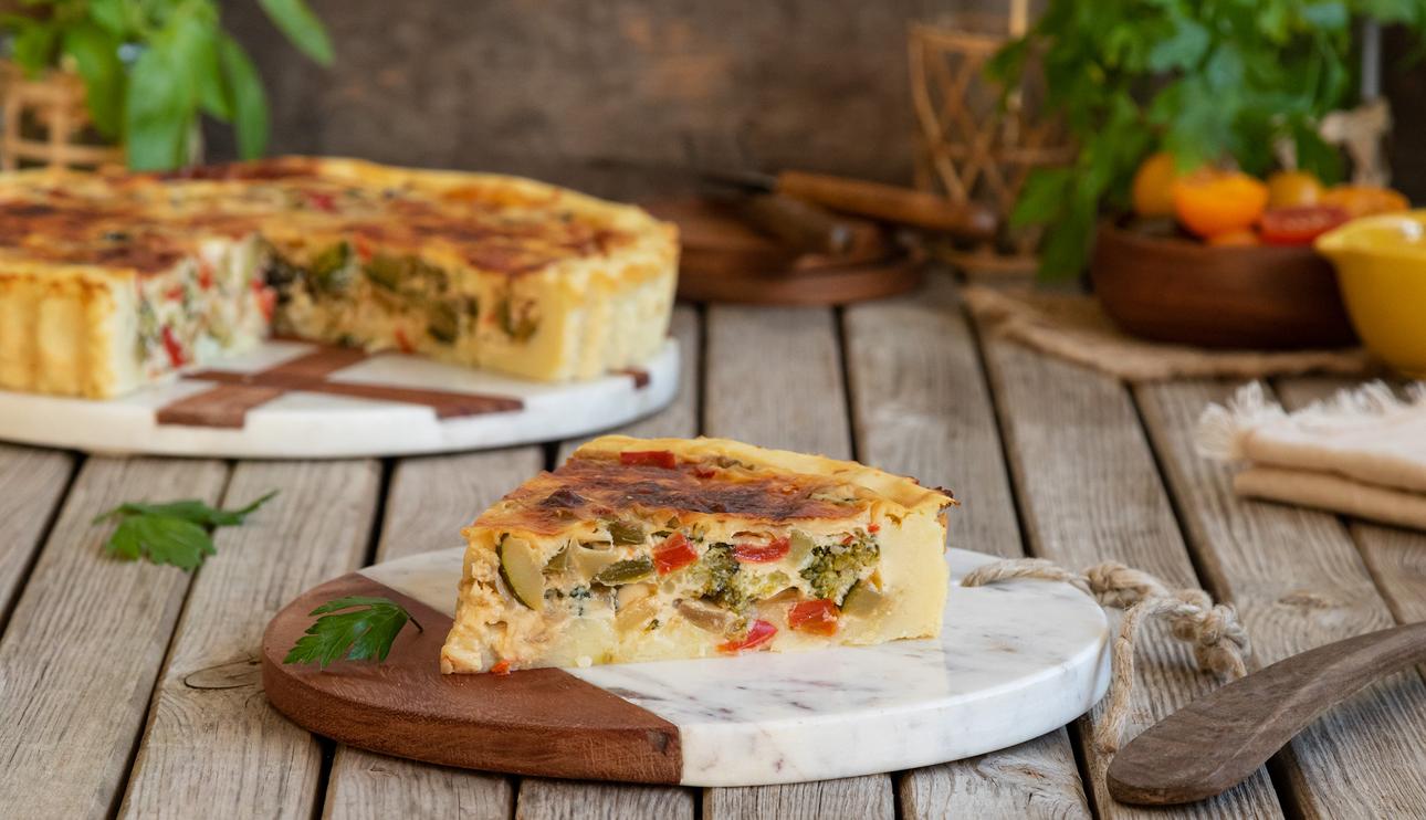Pastel de patata y verduras