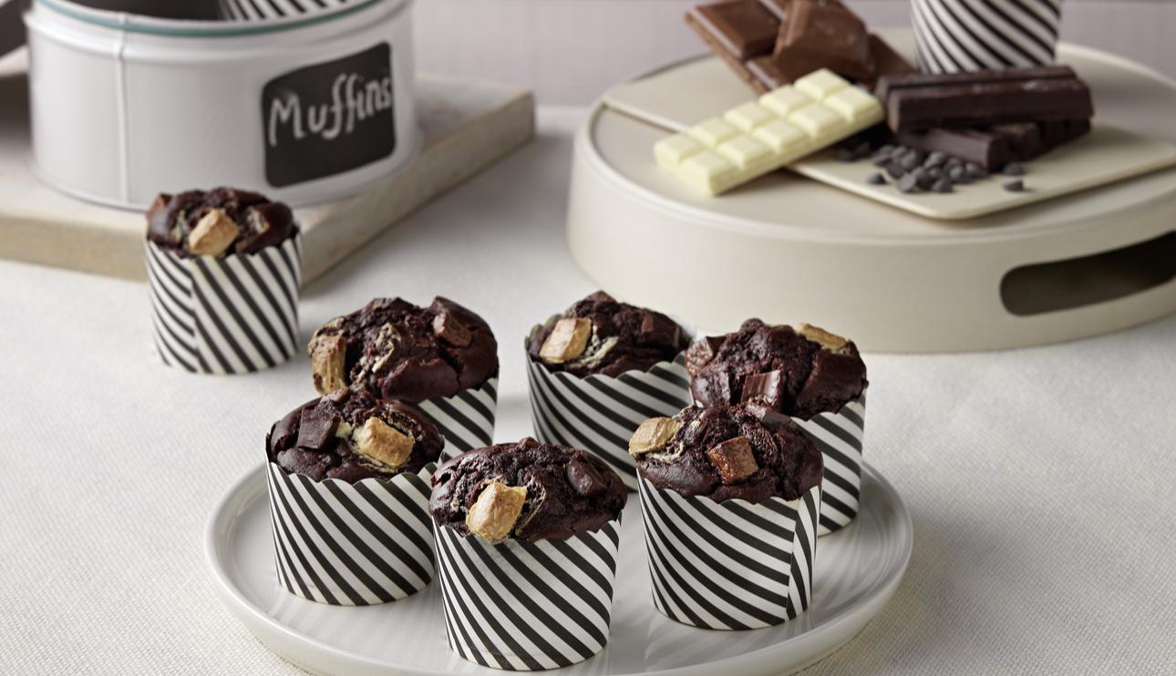 Muffins tres chocolates Thermomix® (TM6, TM5)