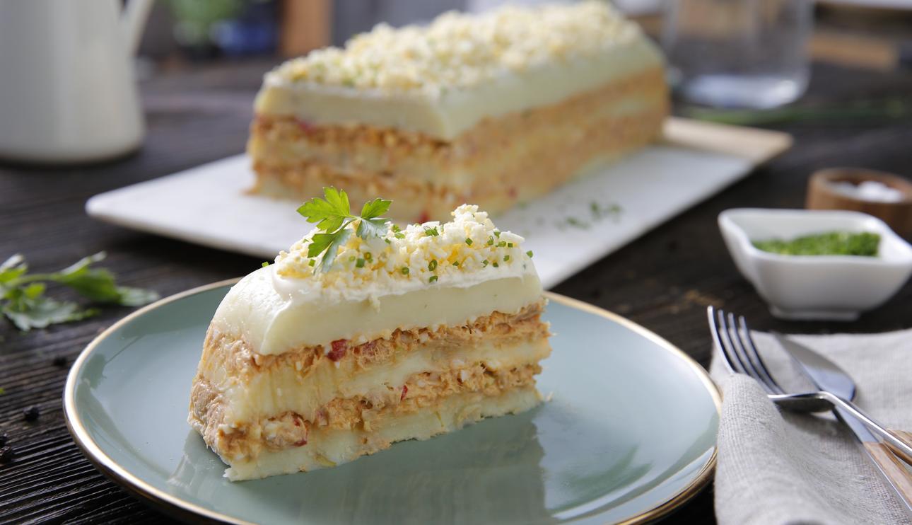 Pastel de patata y atún