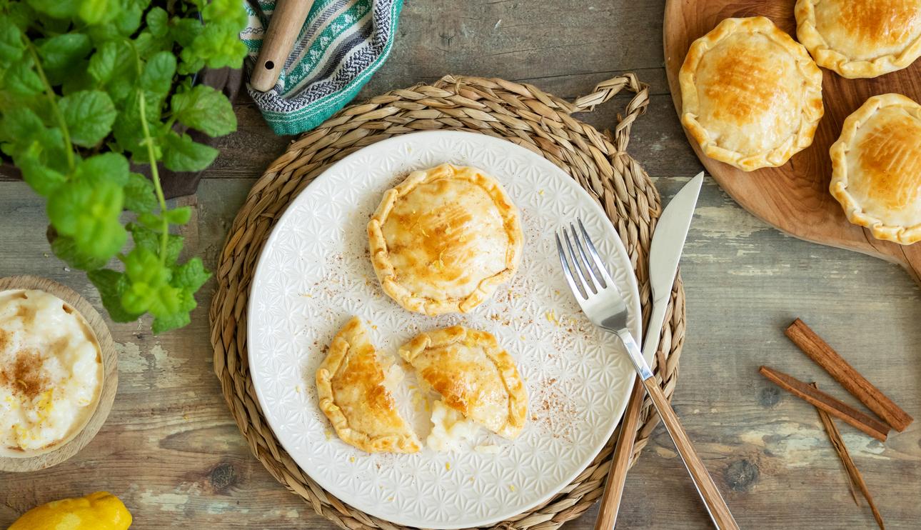Mini pasteles de arroz con leche