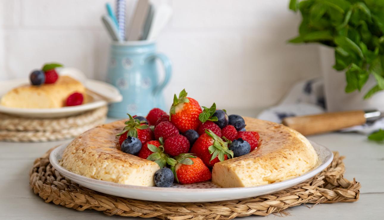 Flan de huevo microondas