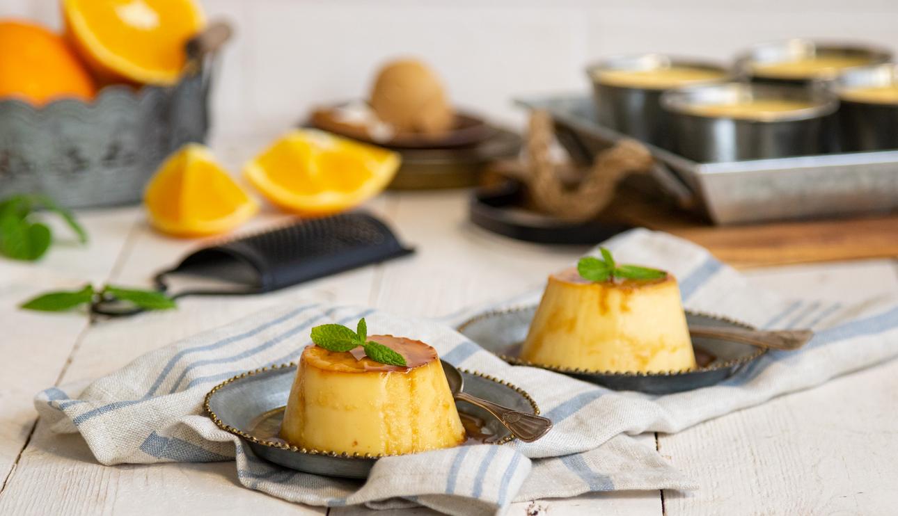 Flan de naranja