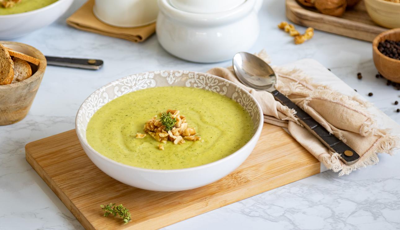 Crema de calabacín y puerro