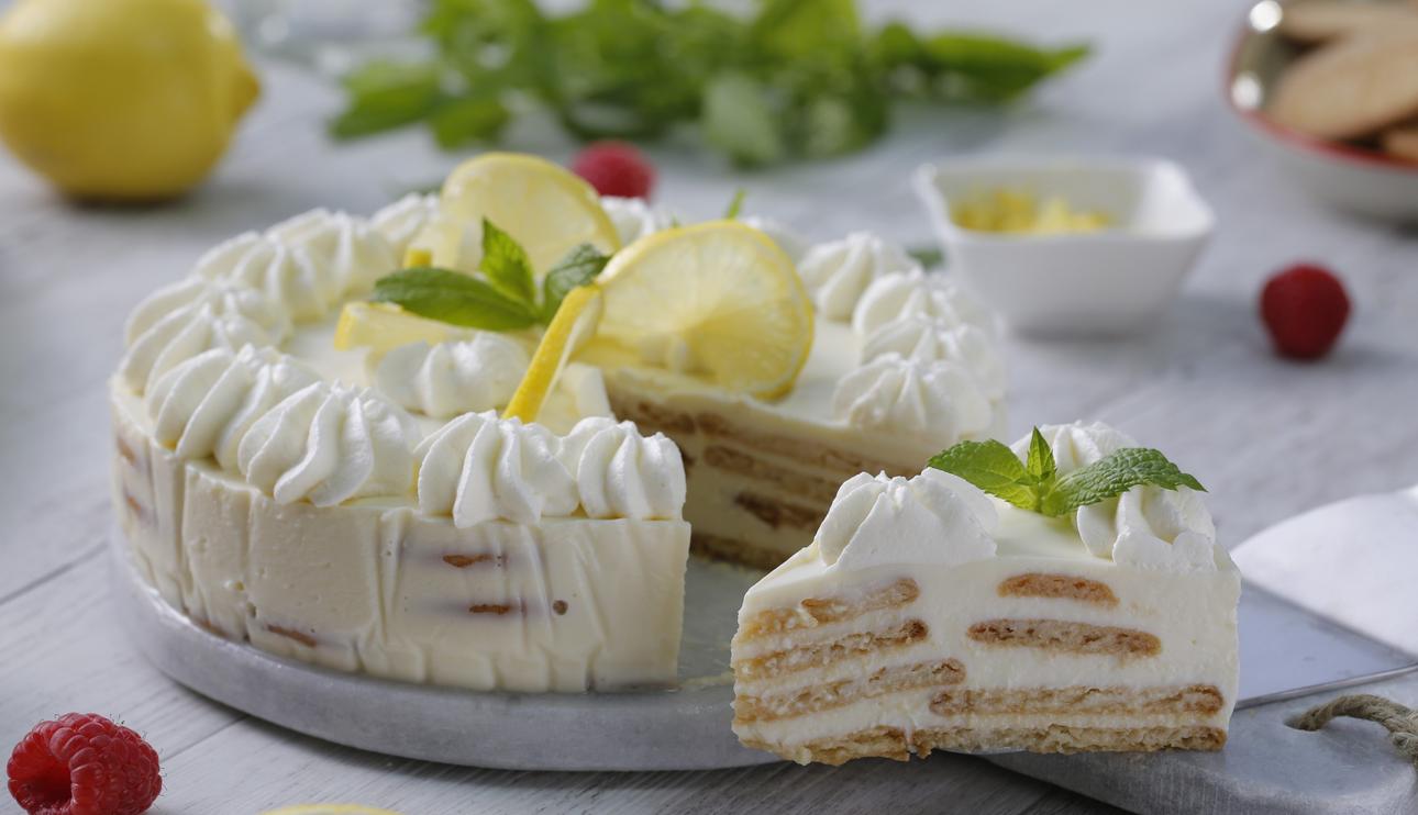 Tarta de limón con leche condensada