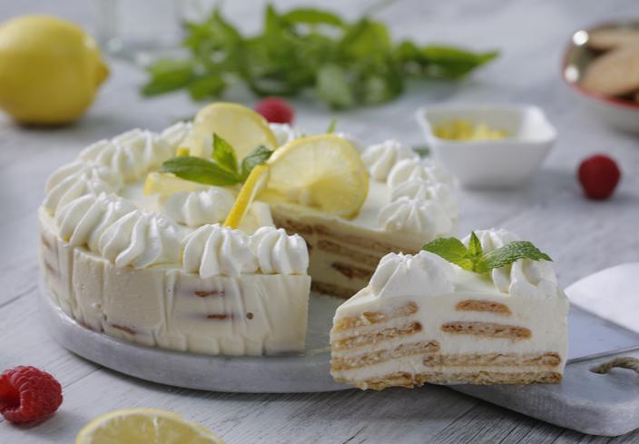 Tarta de limón con leche condensada