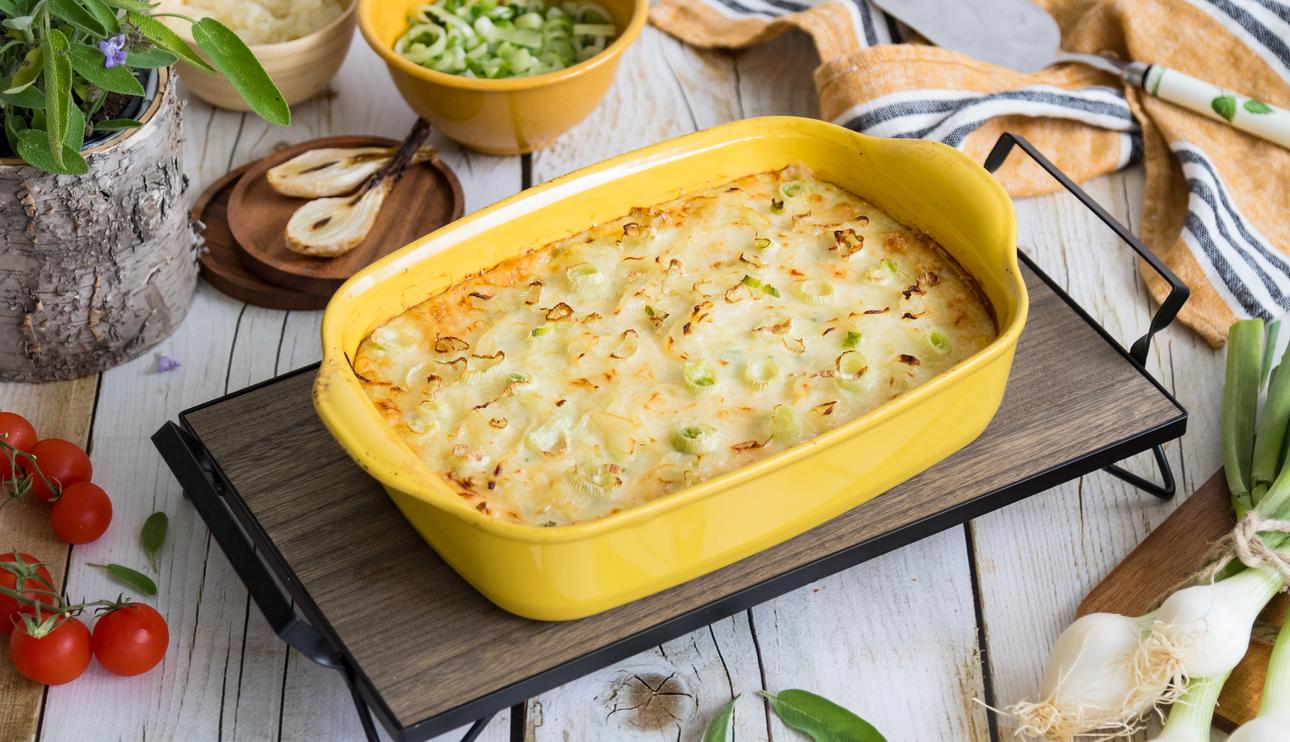 Pastel de patata y cebolla