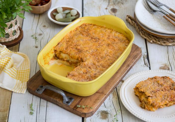 Pastel de patata y pollo