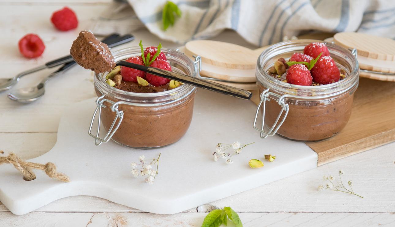 Mousse de chocolate vegano