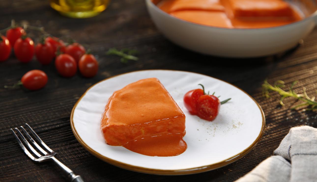 Tortilla de patatas en salsa