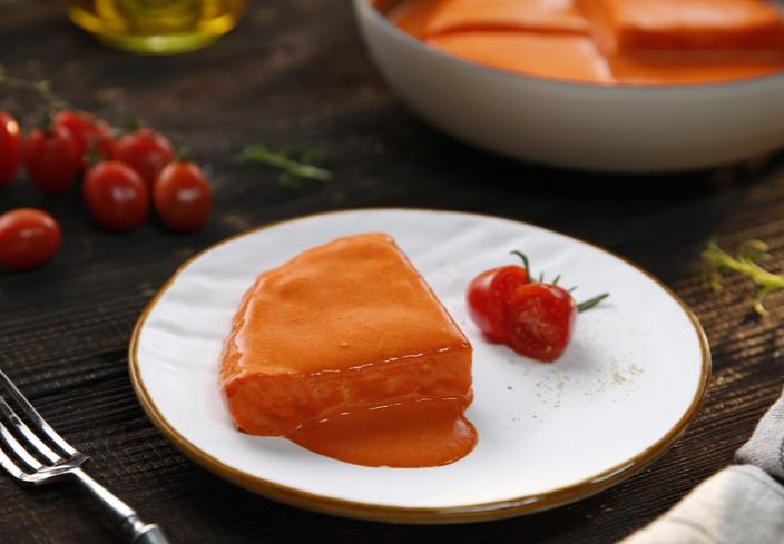 Tortilla de patatas en salsa