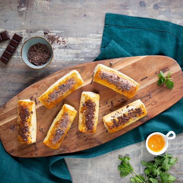 Hojaldre con chocolate