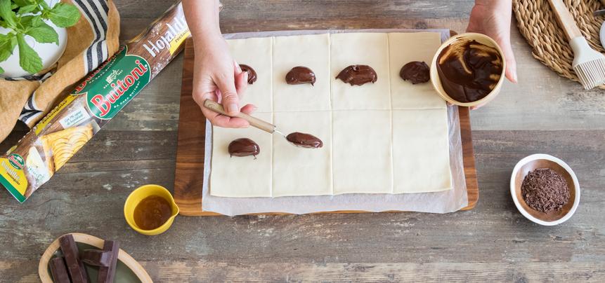 Napolitana de chocolate