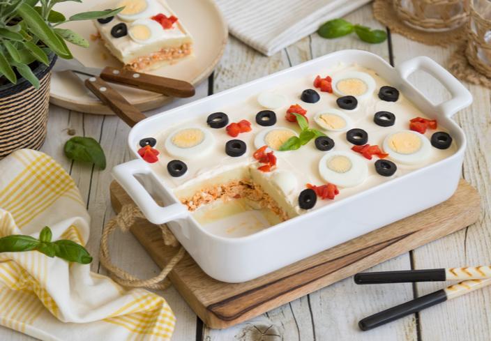 Pastel de verano de patata