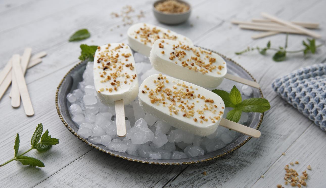 Polos de leche condensada
