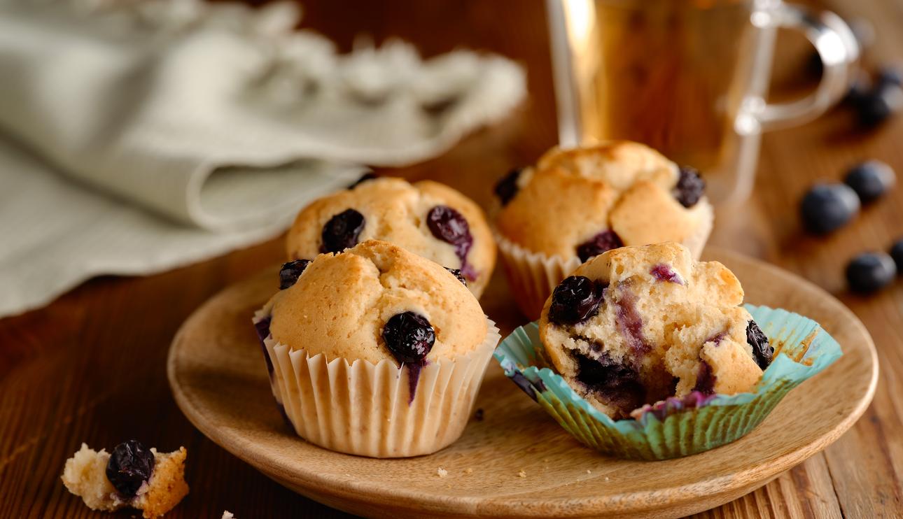 Magdalenas de arándanos