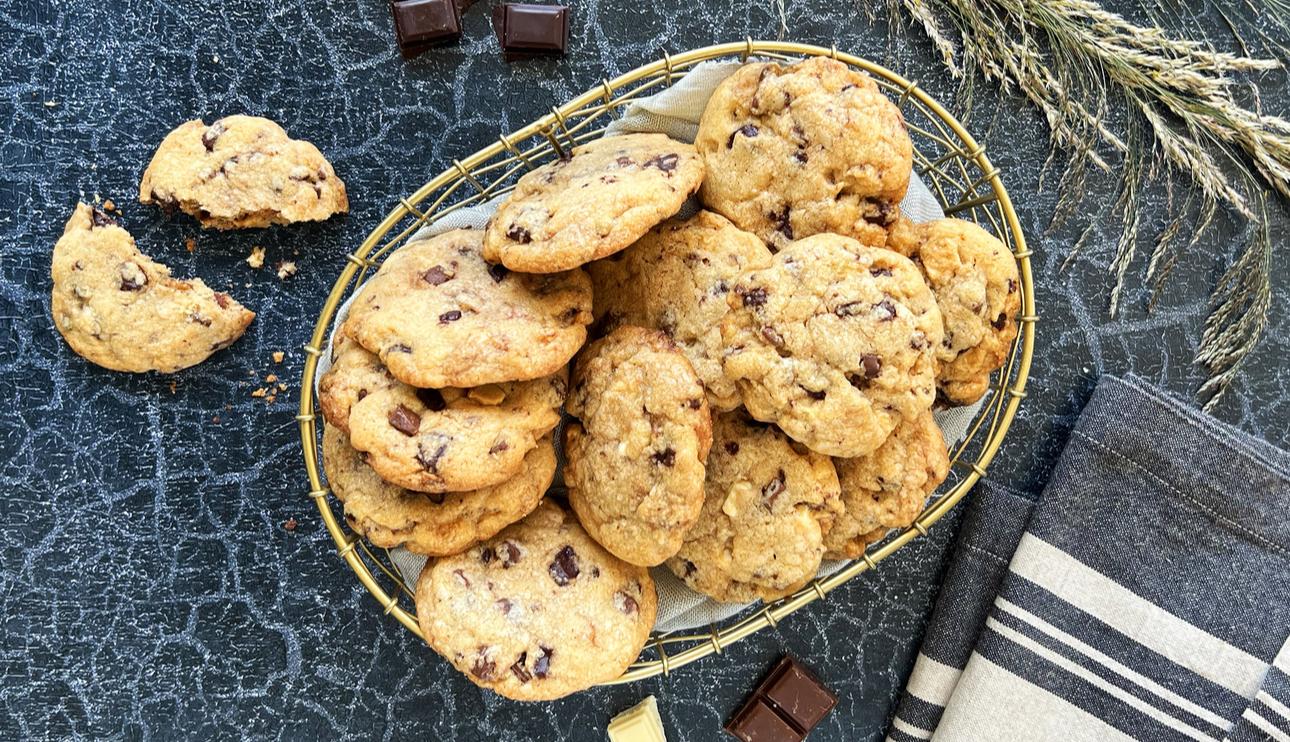 Cookies  a los tres chocolates