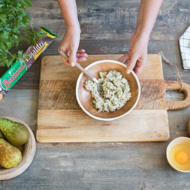 Saladitos de pera con nueces y roquefort