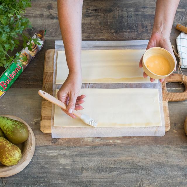 Saladitos de pera con nueces y roquefort