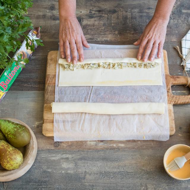 Saladitos de pera con nueces y roquefort