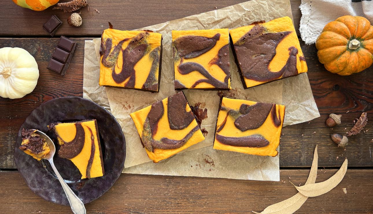 Brownie de calabaza