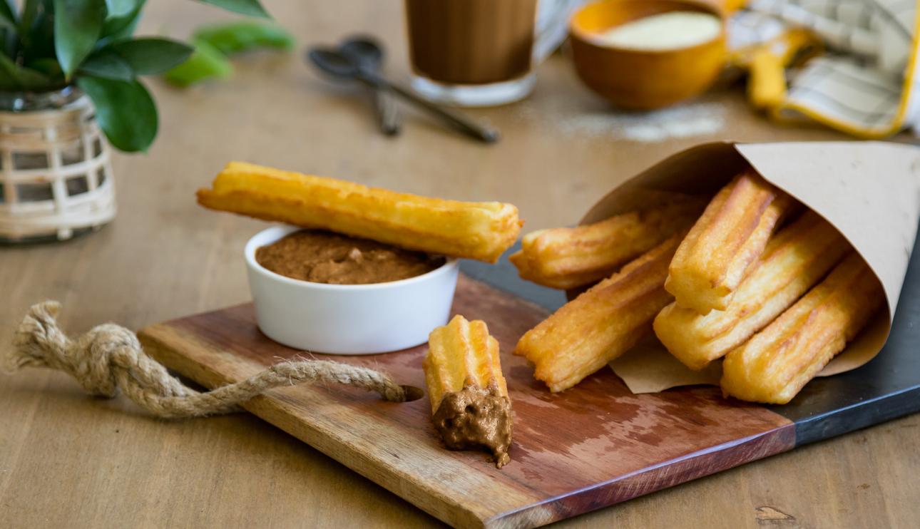 Trampantojo de chocolate con churros