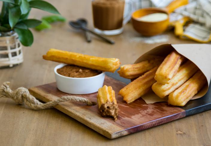 Trampantojo de chocolate con churros