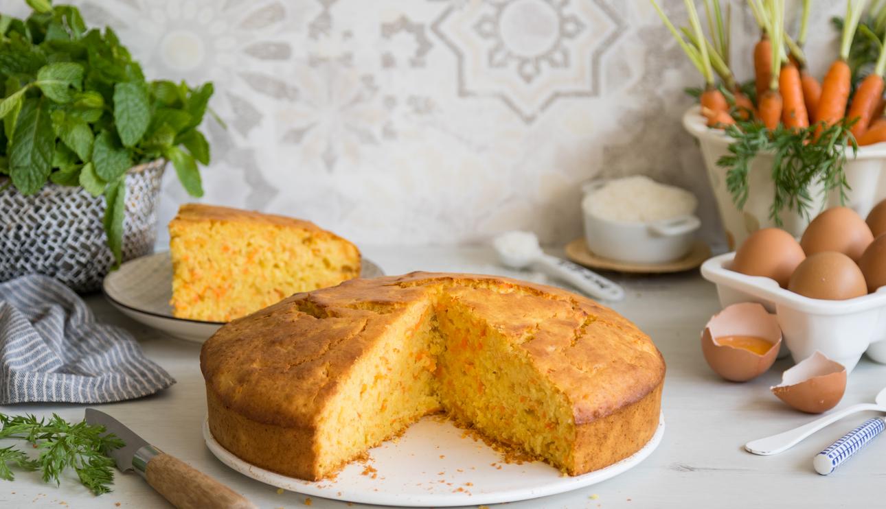 Bizcocho de zanahoria y coco