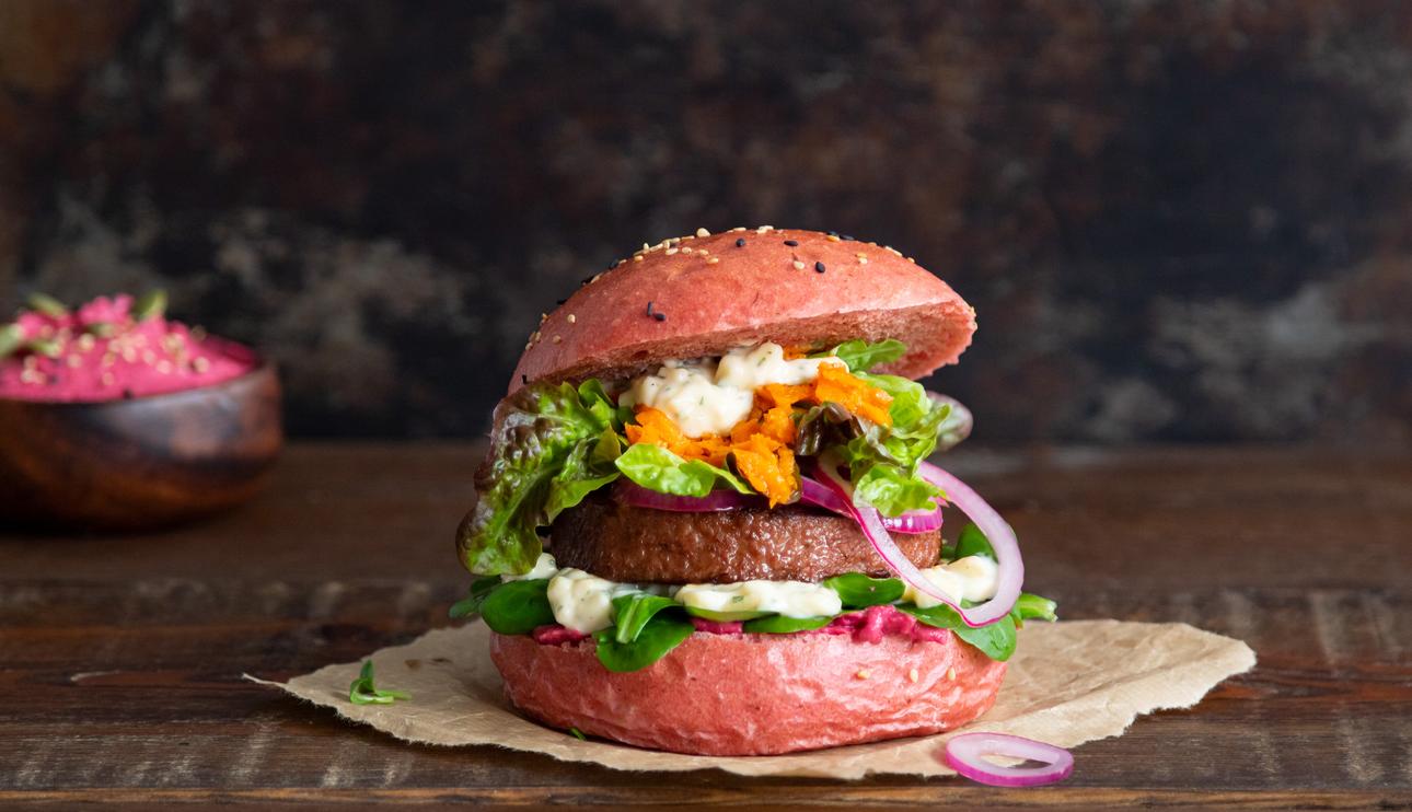 Sensational Burger con remolacha y manzana