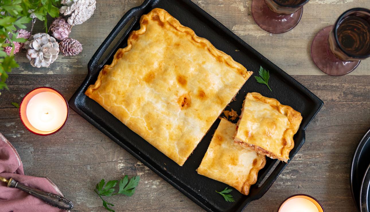 Empanada de atún y gambas