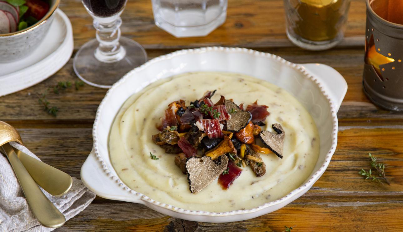 Parmentier de patata trufada