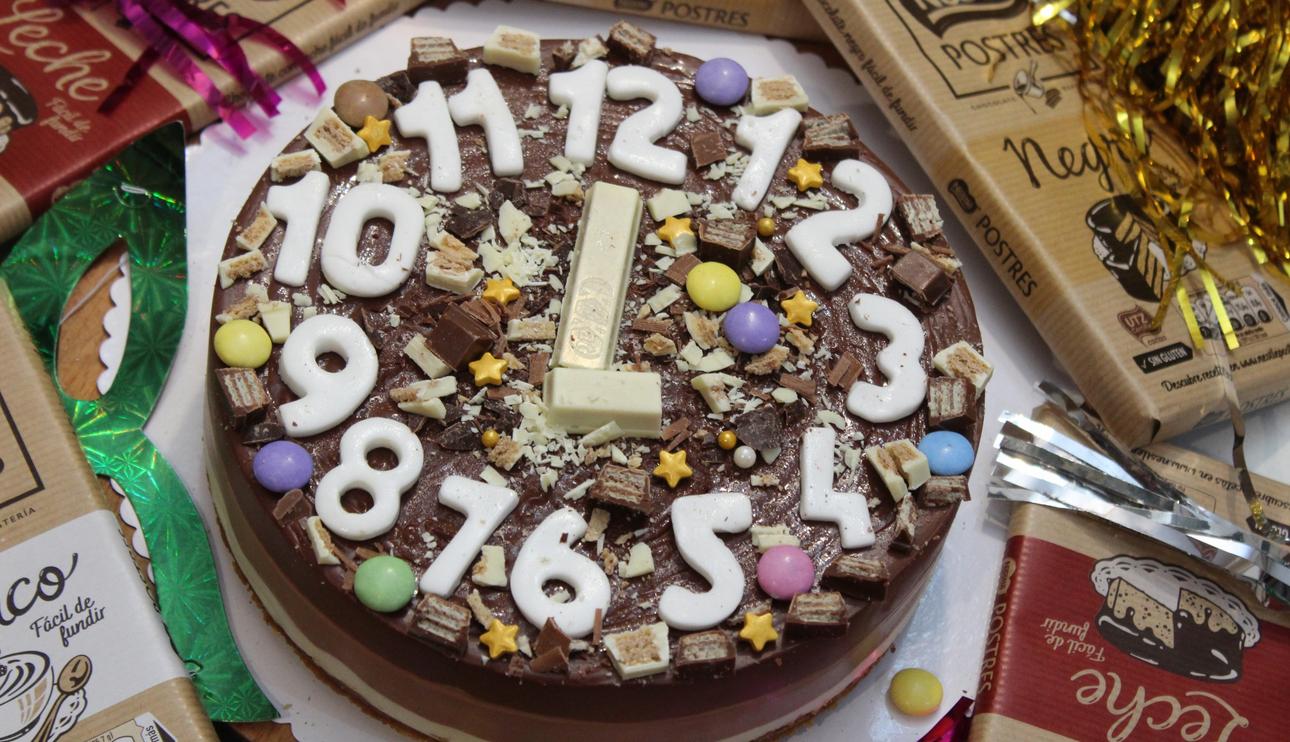 Tarta fin de año a los tres chocolates