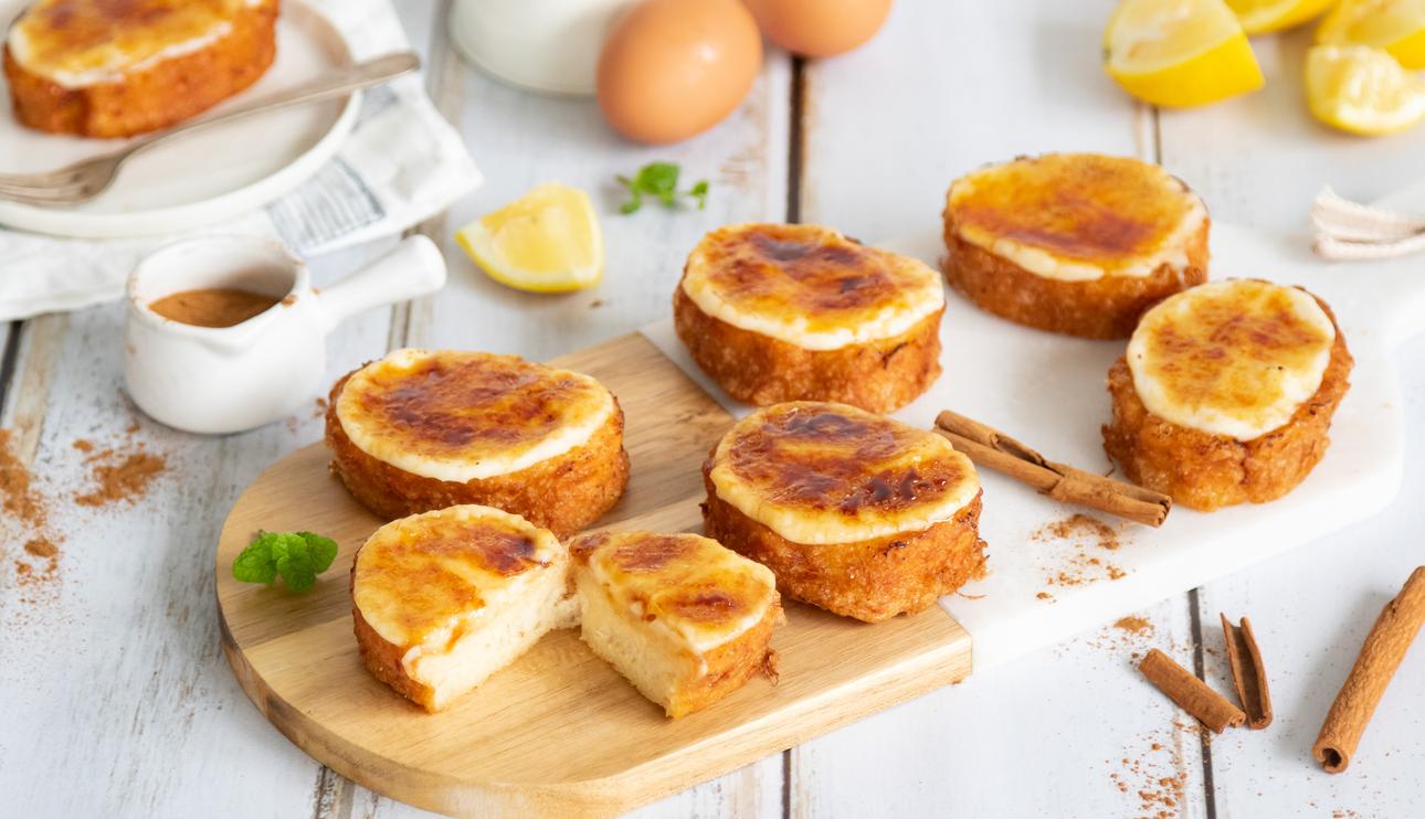Torrijas con crema quemada