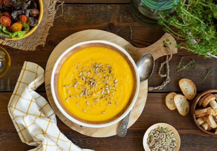 Puré de patatas con zanahoria y calabacín
