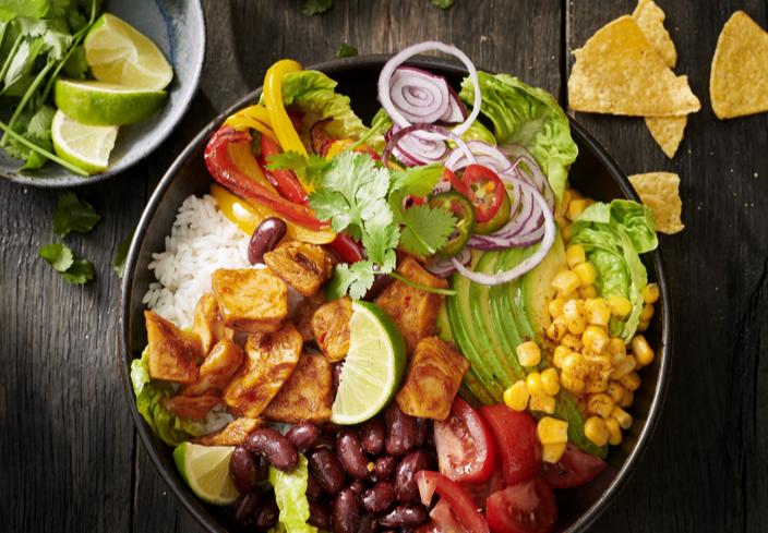 Burrito Bowl con Filet Pieces