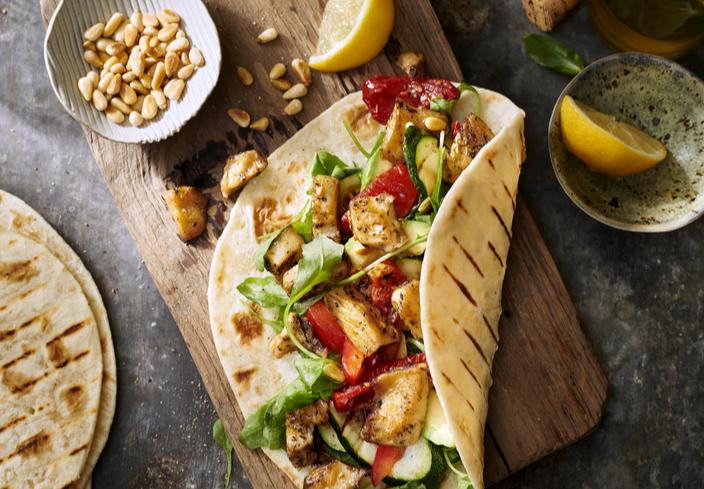 Wrap de Mediterranean Style Filet Pieces