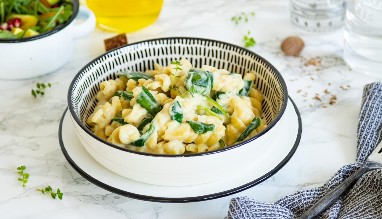 Pasta con salsa de coliflor