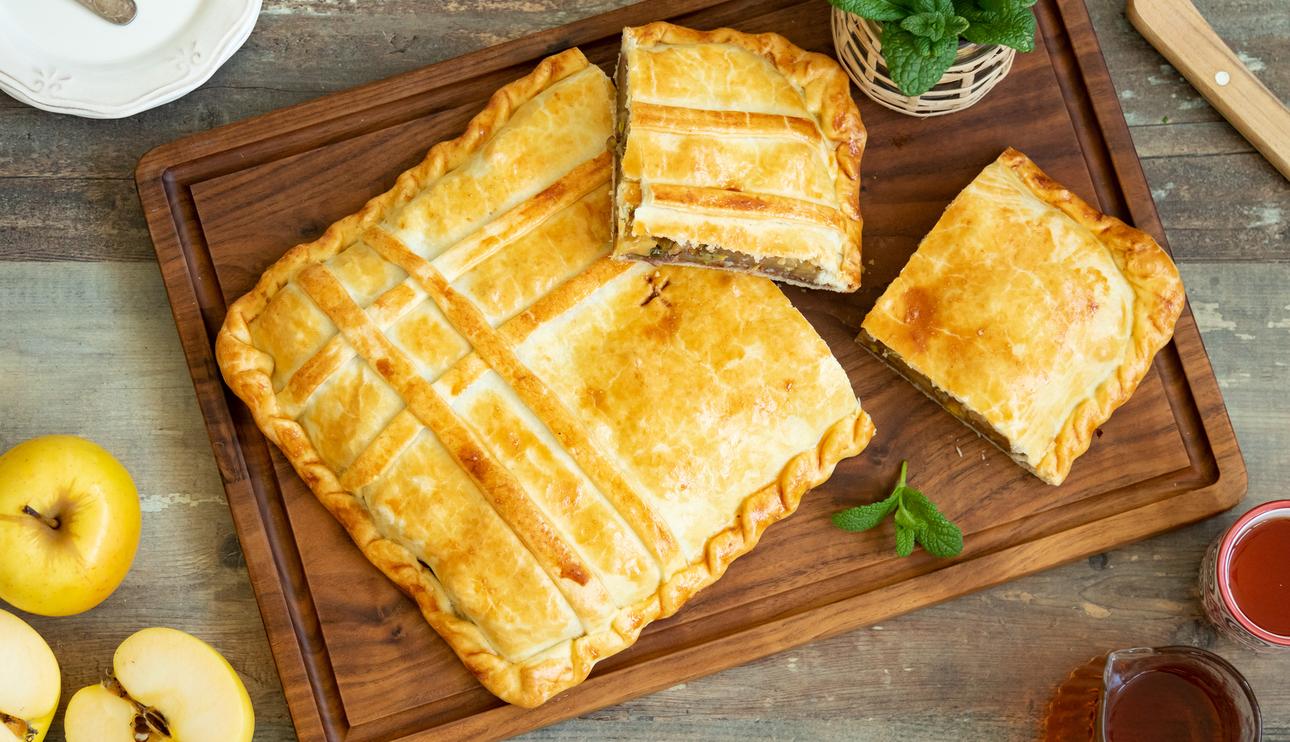 Empanada de manzana con membrillo