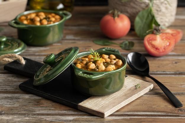 Garbanzos con espinacas caseros